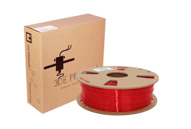 3DE Premium - PLA Transparent - Red - 1.75mm - 1kg / Default Title