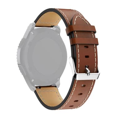 SKALO Læder Rem Huawei Watch GT 5/5 Pro 46mm - Brun