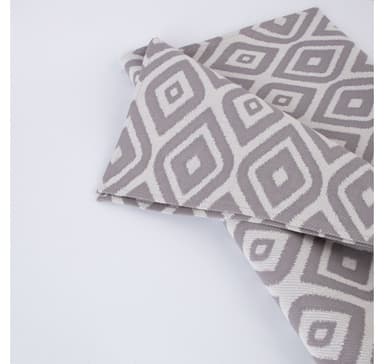 Bordmåtte HOLLY OUTDOOR 43x116cm, grå rombe