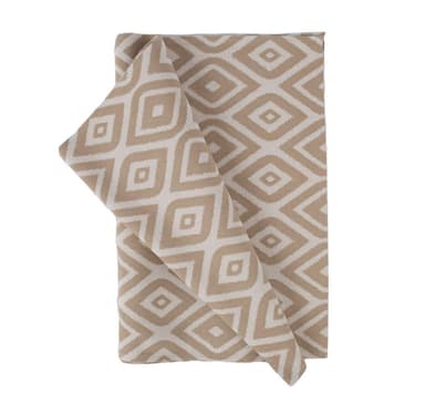 Bordmåtte HOLLY OUTDOOR 43x116cm, beige rombe