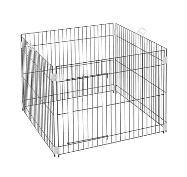 Metalburpen til hvalpetræning 80x80x62 cm