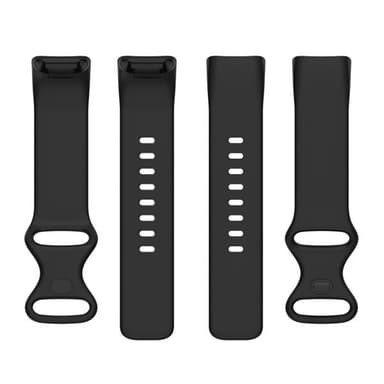Silikonerem til Fitbit Charge 5 L - Sort