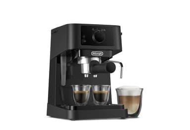 DeLonghi EC235.BK Stilosa Espresso Kaffemaskine, Sort Delonghi Espresso Kaffemaskine EC235.BK Stilosa Pumpetryk 15 bar, Indbygget mælkeskummer, 1100 W, Halvautomatisk, Sort