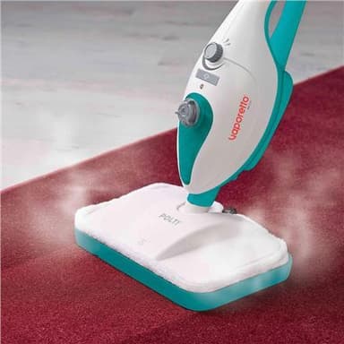 Polti Dampmoppe PTEU0252 Vaporetto SV205 Effekt 1300 W, Vandtank kapacitet 0,32 L, Hvid/Blå