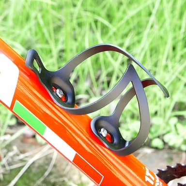 Flaskeholder til cykel aluminium Sort