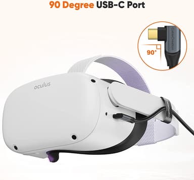 hobby Opdatering kantsten NÖRDIC aktiv AOC Fiber 7,5 m USB-C til USB-C VR Link-kabel til Oculus Quest  2 USB3.2 Gen2 10 Gbps Super Speed ​​​​VR Link-kabel | Elgiganten