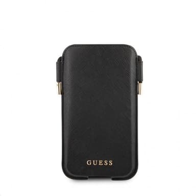 Guess Pouch Saffiano Script Logo Small/Medium Sort