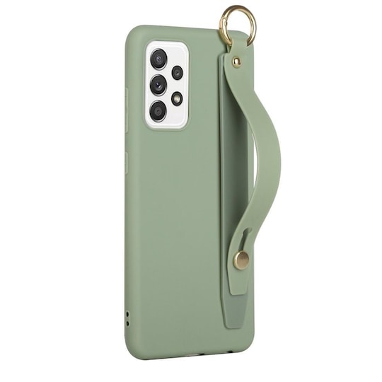 SKALO Samsung A52/A52s Håndrem TPU-cover - Grøn