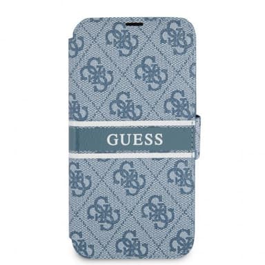 Guess iPhone 13 Etui Printed Stripe Blå
