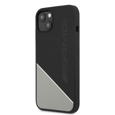AMG iPhone 13 Mini Cover Liquid Silicone Two Tone Grå
