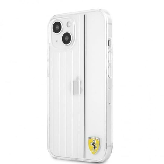 Ferrari iPhone 13 Mini Cover 3D Lines Sort Transparent