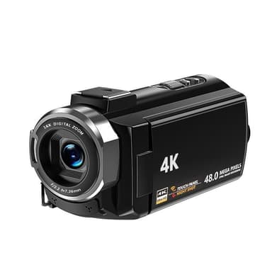 Videokamera 4K/48 megapixel/16x zoom/nattesyn/fjernbetjening