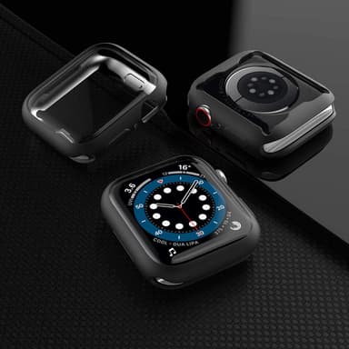 Cover til Apple Watch Series 4/5/6 / SE 44 mm TPU Sort