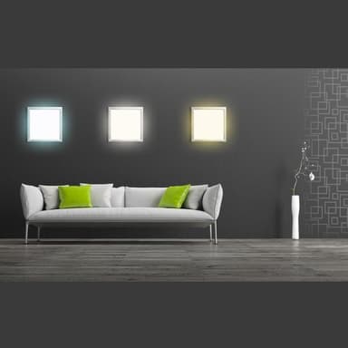 LED loft panel lys pendel kold hvid 60 x 60 cm 6000K 36W