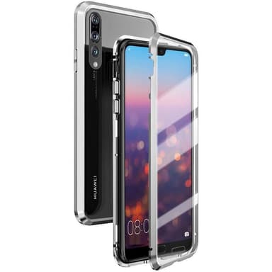 Magnetisk shell til Huawei P20 Pro med skærmbeskytter - sølv