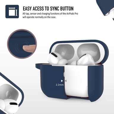 AirPods Pro skal silikoneblåt