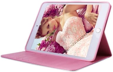 iPad Air / 2 / 9,7 "etui Pink / White Cat-motiv