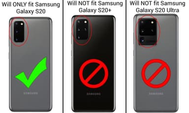 Stødfast Samsung Galaxy S20 - gennemsigtig / sort