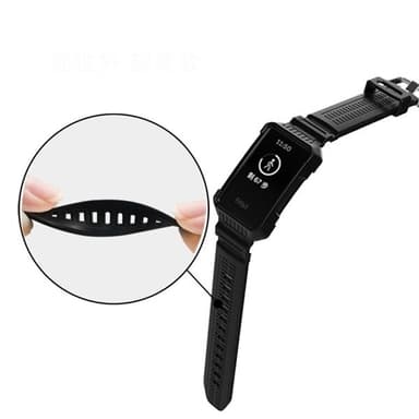 Sort urrem til FITBIT Charge 3