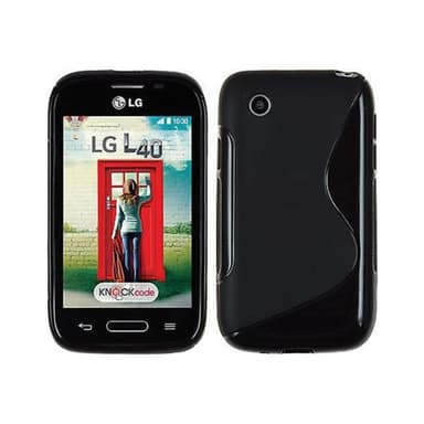 S-Line Silicone Cover til LG L40 (D170) : farve - sort