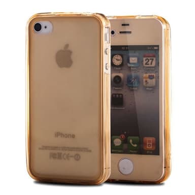 360° 2-delt silicone cover Apple iPhone 4 / 4S  - guld