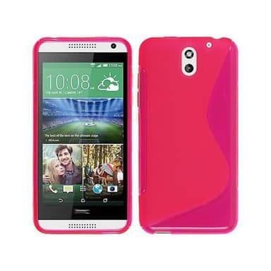 S-Line Silicone Cover til HTC Desire 610 : farve - lyserød