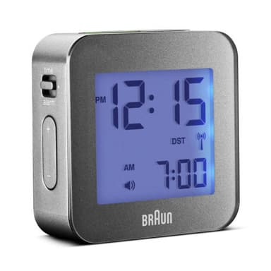 Braun digitalt radio kontrolleret rejse vækkeur bnc008gyrc