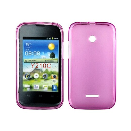 S-Line Silicone Cover til Huawei Ascend Y210 : farve - lyserød