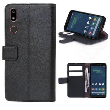 Wallet 2-kort til Doro 8080 (5.7 ")  - sort