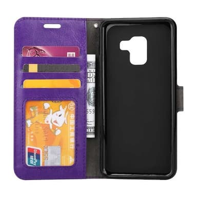 Wallet 3-kort til Samsung Galaxy A6 2018 (SM-A600F)  - lilla