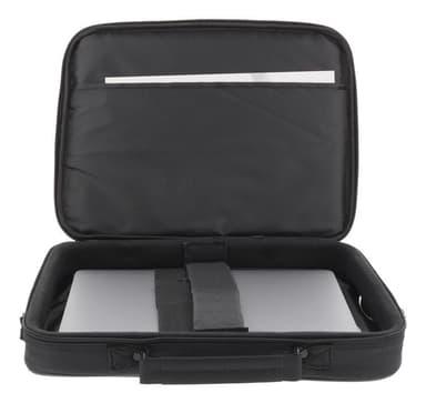 DELTACO notebook bag in polyester, 14", 2 inner compartments, black