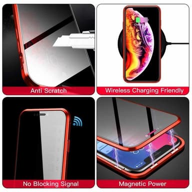 Samsung Galaxy S10 cover med skærmbeskytter Rød