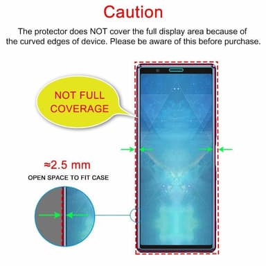 Skærmbeskytter Sony Xperia 5 Hærdet glas