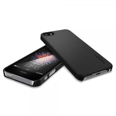 Spigen Thin Fit Cover till iPhone 5 / 5S / SE 2016 Black