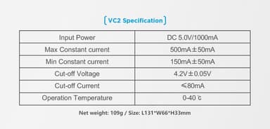 XTAR VC2 Li-Ion oplader