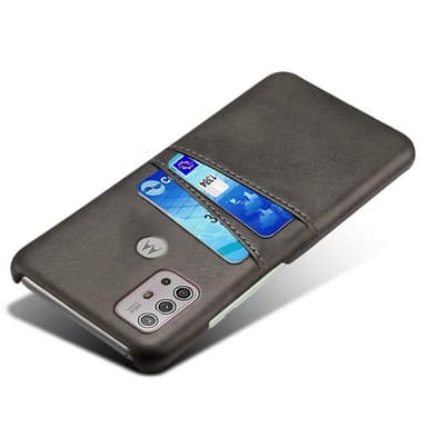 SKALO Moto G20/G30 PU-læder Kortholder Cover - Sort
