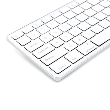 Trådløst tastatur sølv / hvid