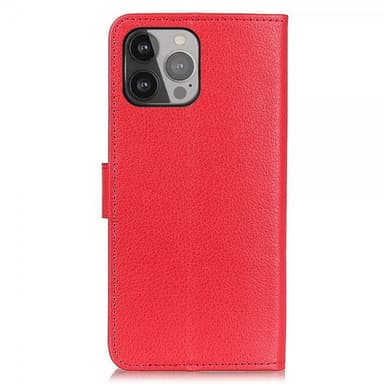 Nordic Covers iPhone 13 Pro Max Etui Litchi Rød