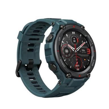 Amazfit T-Rex Pro Smart ur, GPS (satellit), AMOLED Display, Touchscreen, Pulsmåler, Aktivitetsovervågning 24/7, Vandtæt, Bluetooth, Stålblå