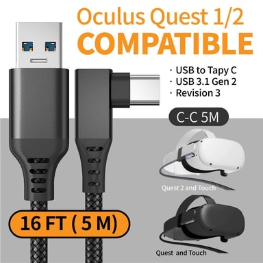 Linkkabel Oculus Quest 2 USBC / USBA 5 m Elgiganten