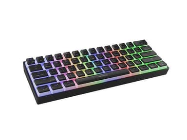 Genesis THOR 660 RGB Gaming-tastatur, RGB LED-lys, US, Sort, Bluetooth, Kablet, Trådløs forbindelse, Gateron Red Switch