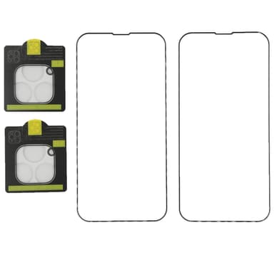 Skærmbeskytter / linsecover iPhone 13 Pro Max hærdet glas 2 + 2