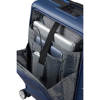 American Tourister Hello Cabin Spinner 55 Front Pocket Navy