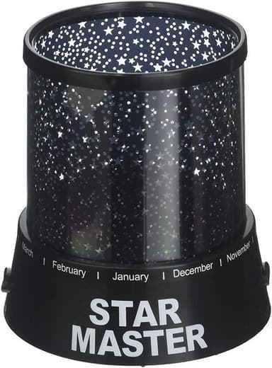 Natlampe med stjernehimmel