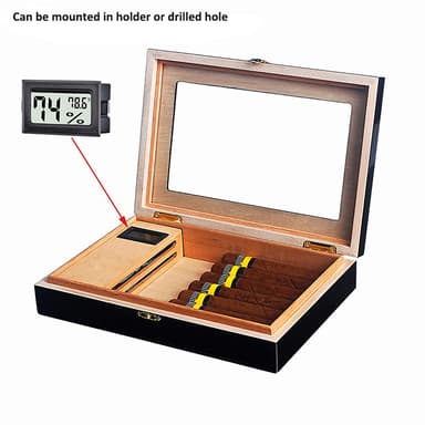 Mini Digital Termometer Hygrometer 3-Pak Sort