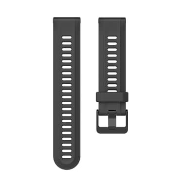 Urrem silikone Sort 22 mm