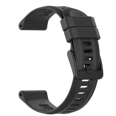 Urrem silikone Sort 22 mm