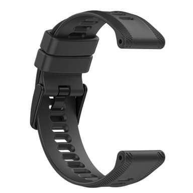 Urrem silikone Sort 22 mm