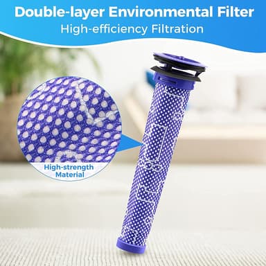 For- og efterfilter til Dyson V7/8 4+4 stk Blå