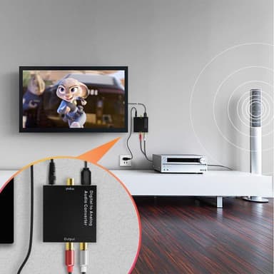 Indendørsantenne til fuld HDTV-modtagelse 25 dB - sort